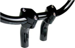 Baron Kickback Handlebar Risers For Suzuki C 50 Boulevard 2005-2025 10cm (4") - Black