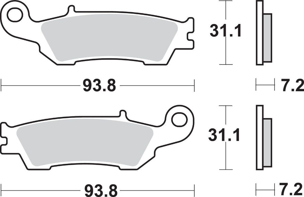 SBS SI Sintered Front Brake Pads For Yamaha WRF250 2018-2021