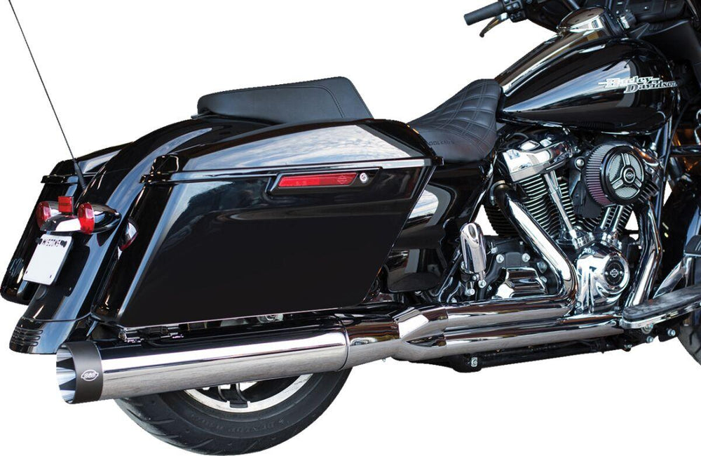 S&S Cycle 2 into 1 Sidewinder Complete Exhaust System For Harley Davidson FLH 1868 2021 - Chrome