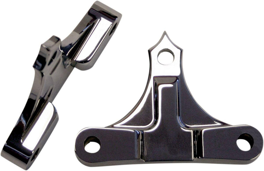 Accutronix Hot Bagger Leg Fender Spacers For Harley Davidson FLHR 1690 Front 5 8" - Chrome