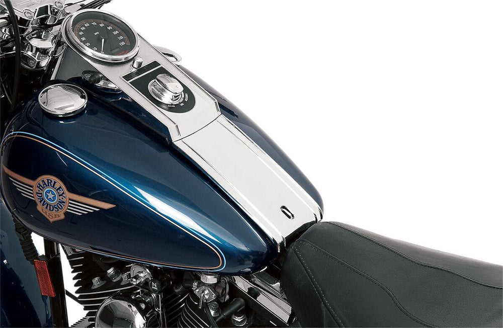 Drag Specialties Die-Cast Lower Dash Panel For Harley Davidson FLST 1340 1987-1990 - Chrome