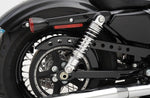 Drag Specialties Premium Ride-Height Adjustable Shocks For Harley Davidson FXLR1340 1987-1994 Rear 318.00 mm (12.50") - Black Chrome