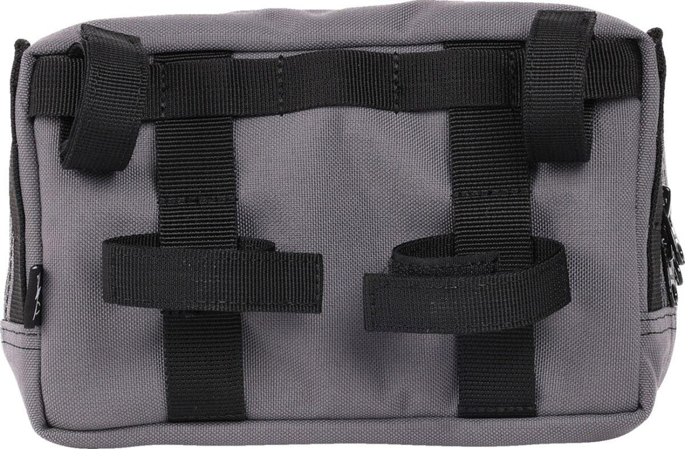 Thrashin Supply Co Handlebar Bag Plus Handlebar Grey/Orange - 12.5cm (5") x 22.9cm (9") x 10 cm (4")