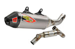 Pro Circuit T-6 Euro Stainless Steel & Titanium Exhaust System For Husqvarna FC450 2018-2021