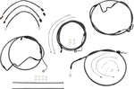Magnum Shielding  Pearl Designer Handlebar Cable Install Kit For Harley Davidson FLH 1868 2021 38 - 43cm (15" - 17") - Black