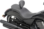Drag Specialties Ez Glide II Backrest Compatible Low-Profile Leather Touring Seat For Victory High-Ball 106 2012-2016 - Black