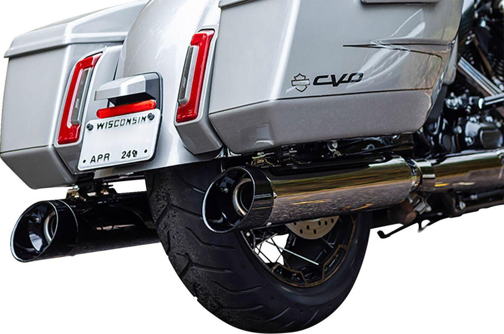 S&S Cycle 4-1 2" MK45 Performance  Silencers For Harley Davidson FLH 1868 2021 - Lava Chrome