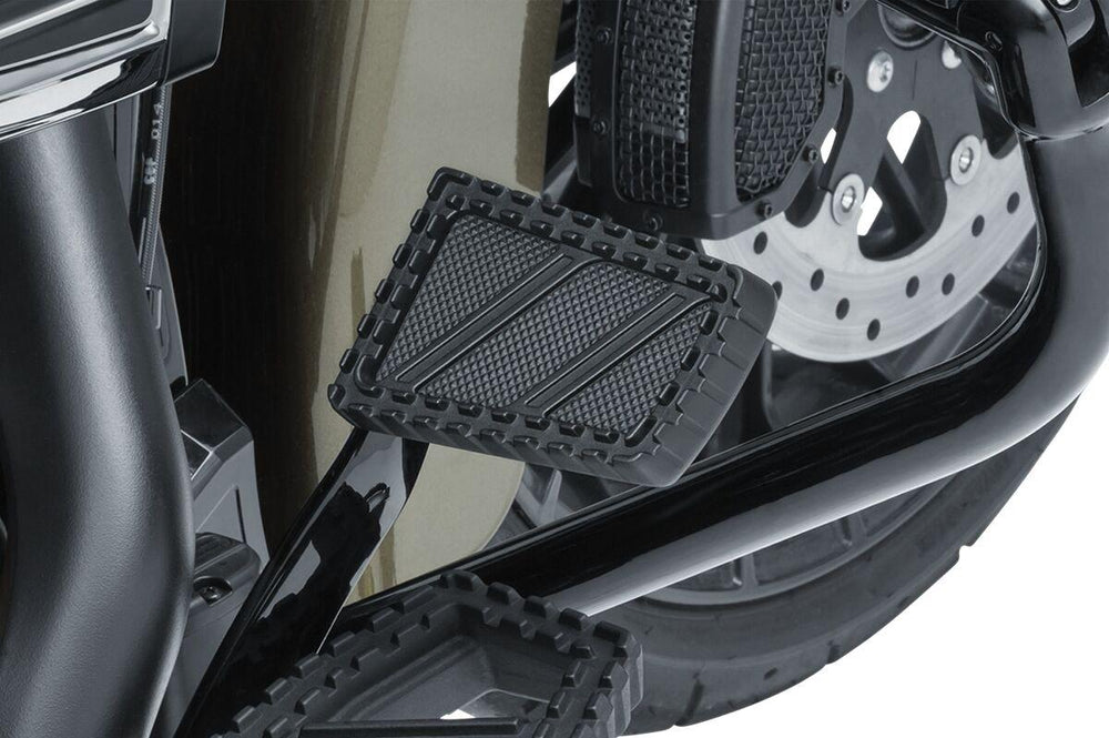 Kuryakyn Riot Brake Pedal Pads For Harley Davidson FLD 1690 2012 - Black