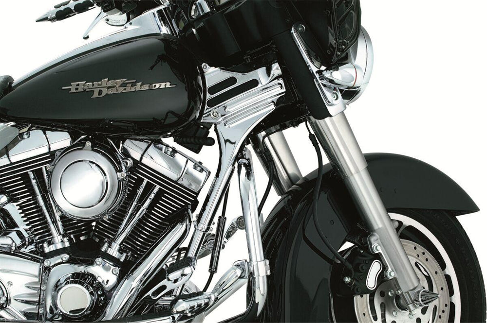 Kuryakyn Deluxe Neck Cover Kit For Harley Davidson FLHR 1340 1998 - Chrome