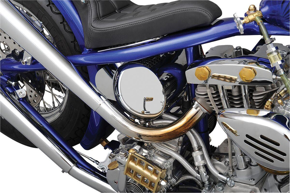Drag Specialties Custom Oil Tank For Harley Davidson FLST 1340 1987-1990 - Chrome