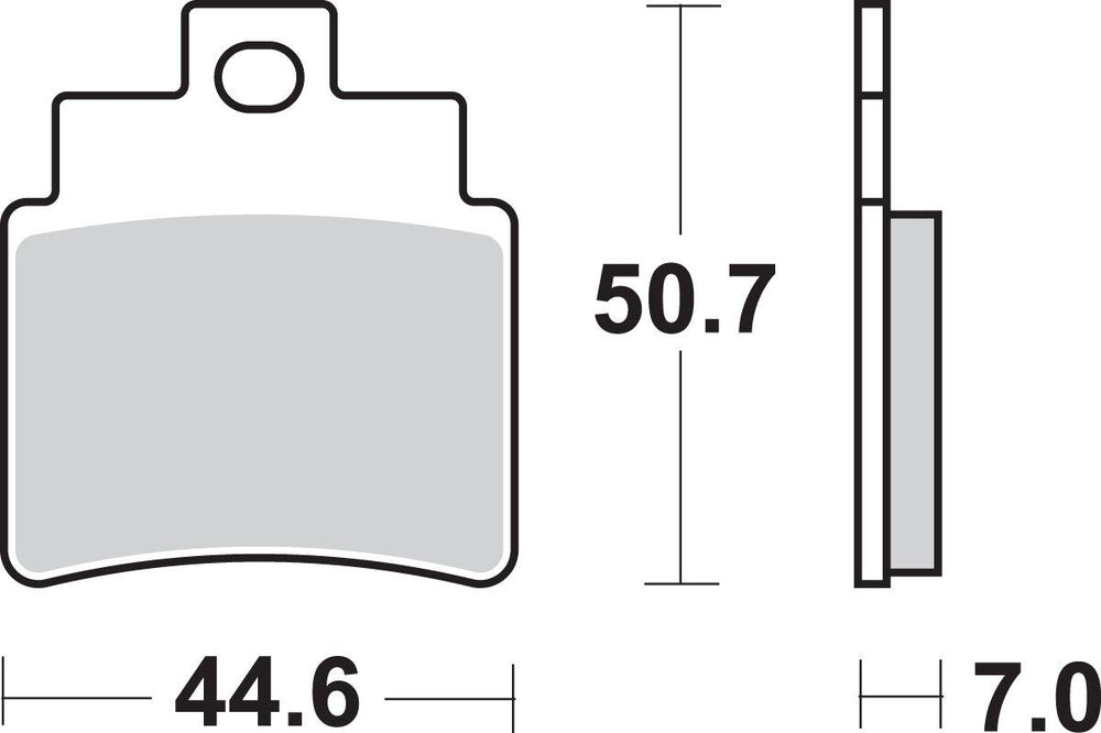 SBS SI Sintered Rear Brake Pads For Arctic Cat Textron 250 2X4 2006-2007
