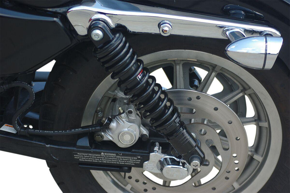 Drag Specialties Premium Ride-Height Adjustable Shocks For Harley Davidson XL 1200 C 2004-2020 Rear 330.00 mm (13.00") - Black
