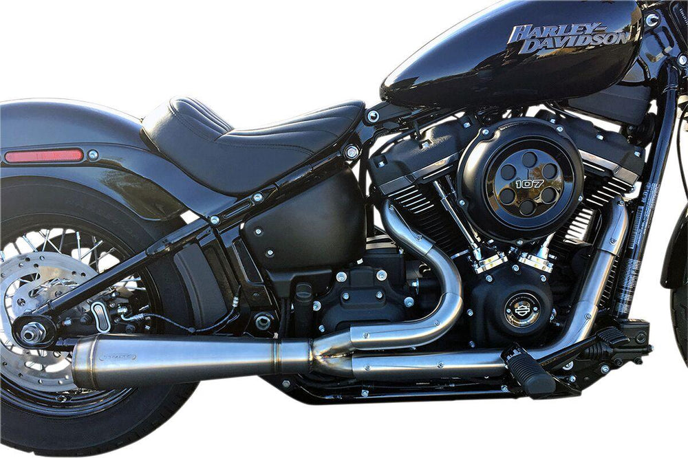 Trask 2 Into 1 Assault Exhaust System For Harley Davidson FLDE 1750 2018-2020 - Stainless Steel