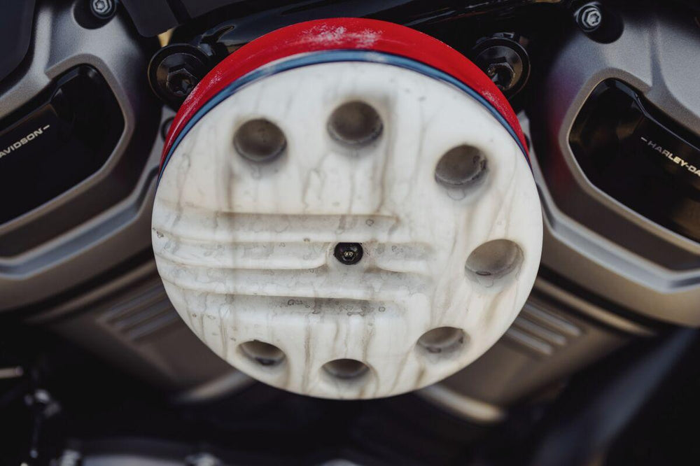 Cult Werk Slotted Air Filter Cover For Harley Davidson RH 975 2022-2025 - Raw