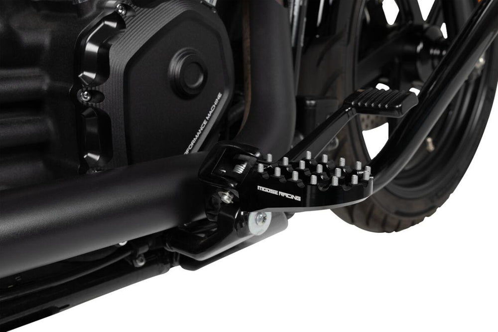Moose Racing Foot Pegs For Harley Davidson FLDE 1750 2018-2020 - Black