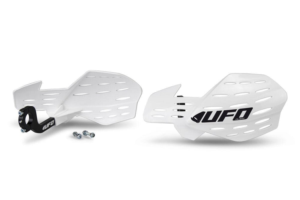 UFO Guardian 2 Motocross Universal Hand Guards - White
