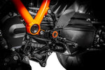 Gilles MUE2 Rearset For KTM Super Duke 1290 R ABS 2020-2023 - Black/Orange