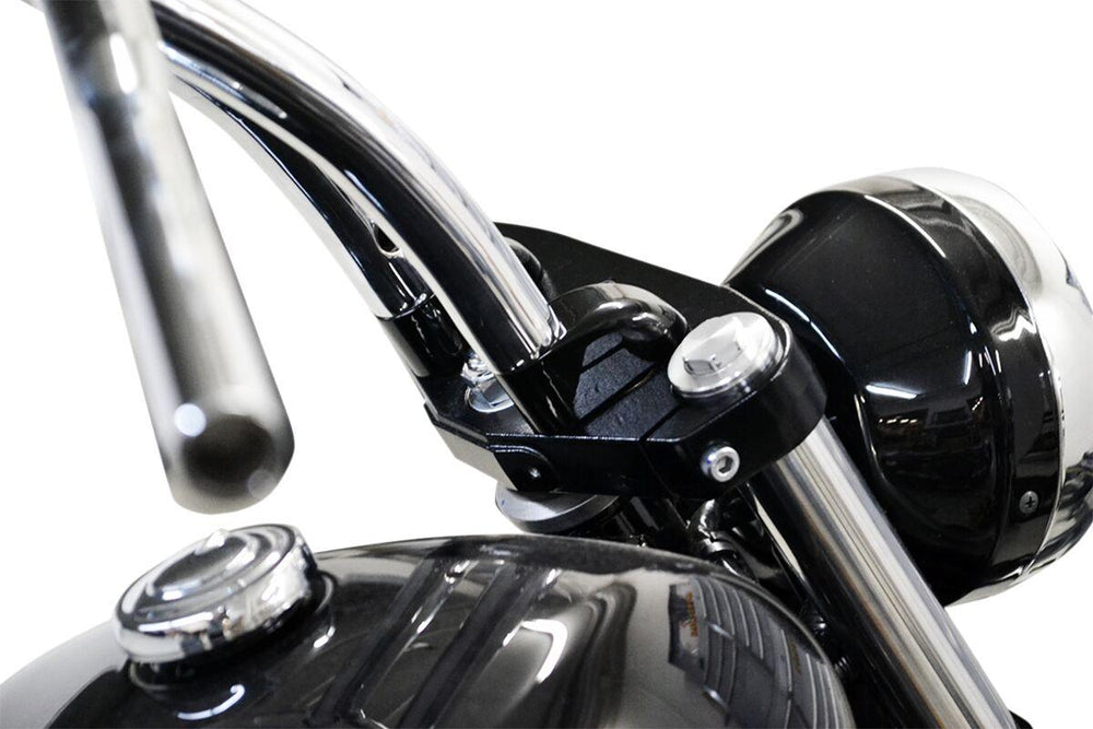 LA Choppers Handlebar Riser Pullback Extension Kit 1" Rise - Black