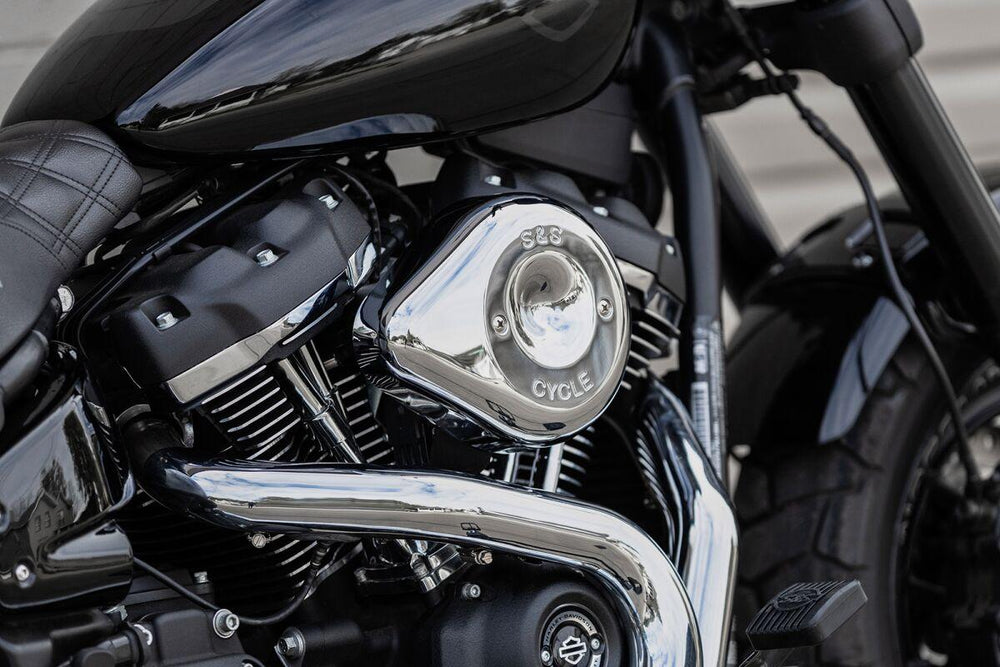 S&S Cycle Stealth Teardrop Air Cleaner Cover For Harley Davidson FLDE 1750 2018-2020 - Chrome