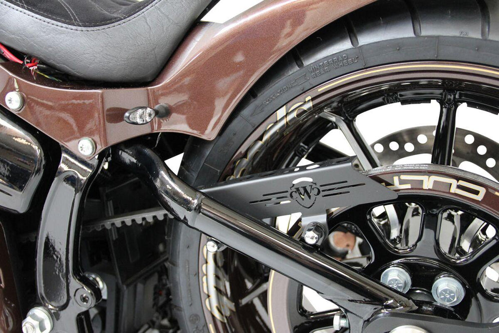 Cult Werk Belt Guard For Harley Davidson FXSB 1690 2013 - Black