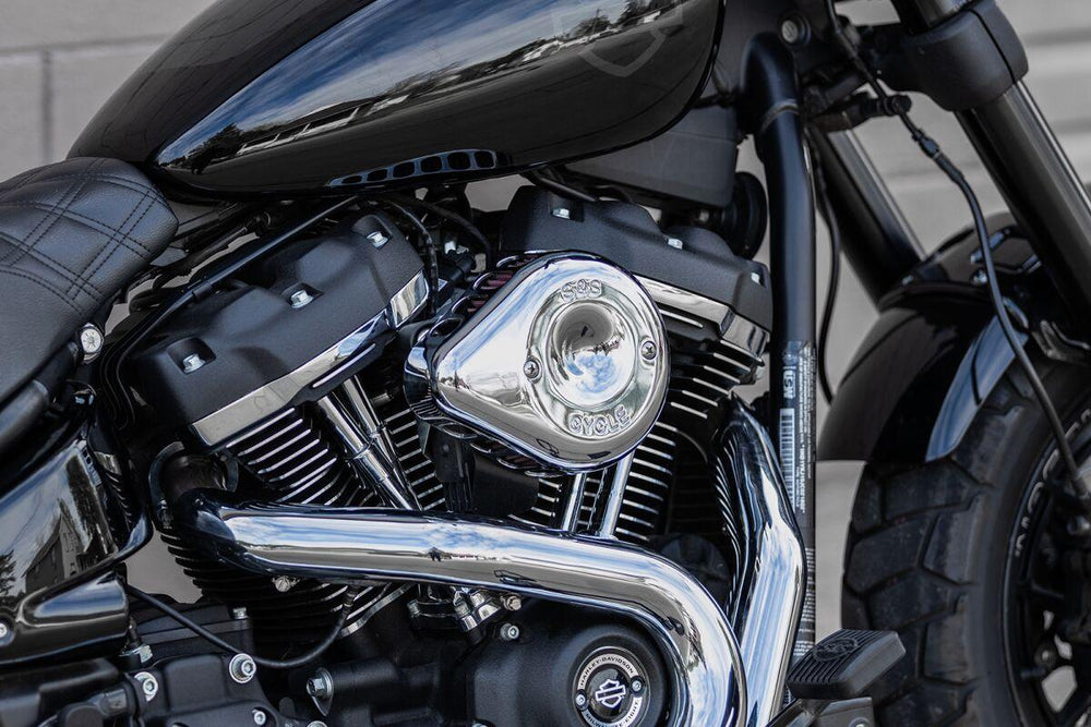 S&S Cycle Mini Teardrop Stealth Air Cleaner Cover For Harley Davidson FLDE 1750 2019-2020 - Chrome