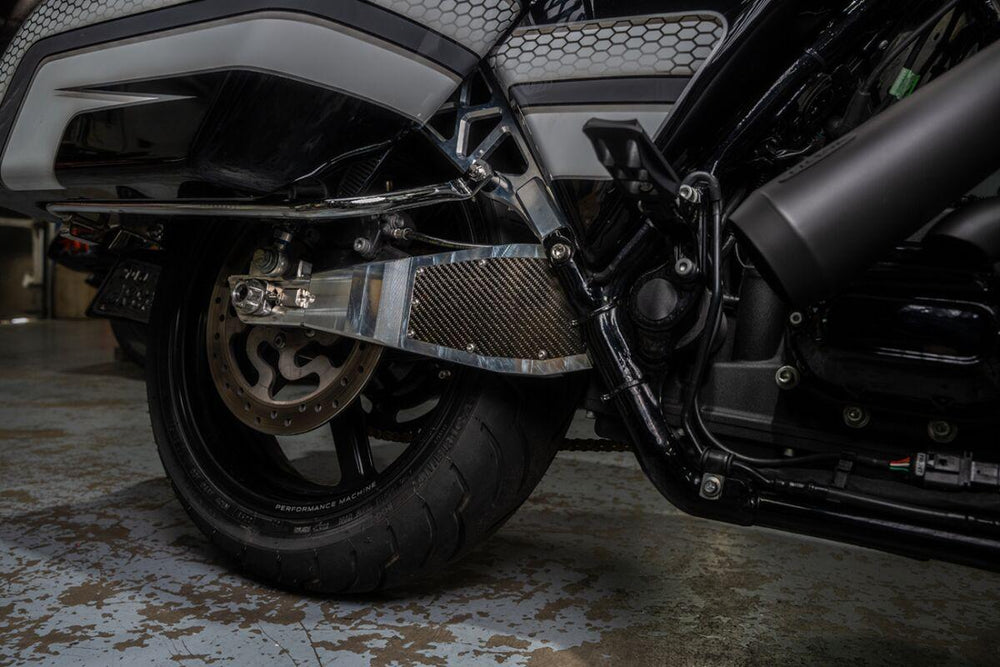 Trask Assault 6061-T6 Billet Aluminium Swing Arm For Harley Davidson FLHR 1450 2002-2003 - Raw