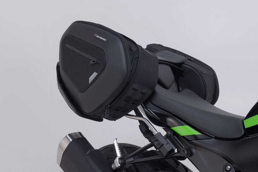 SW Motech Pro Blaze H Saddlebag Set With Edge Protection & Heat Guard For Kawasaki ZX-4 RR 400 Ninja 2025-2026 - Black
