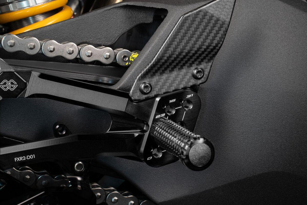 Gilles Rearset Factor-X For Ducati Panigale V4 1000 R ABS 2019-2020 & 2023-2024 Left and Right - Black