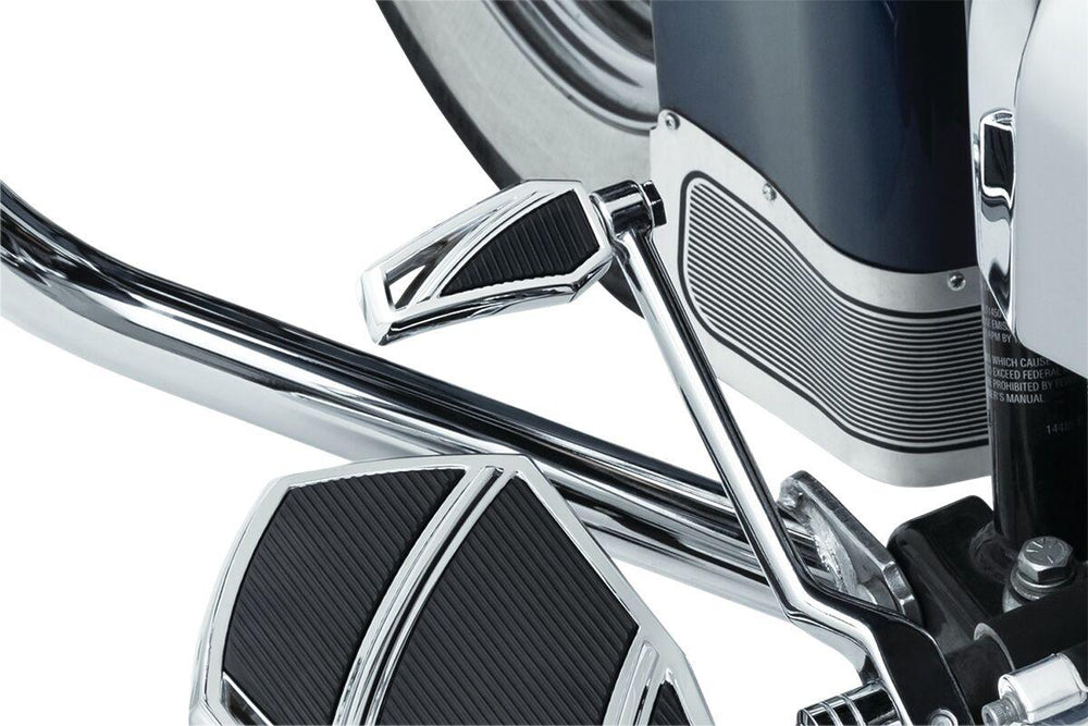 Kuryakyn Phantom Shift & Brake Pegs For Harley Davidson FLFB 1750 2020 - Black/Chrome