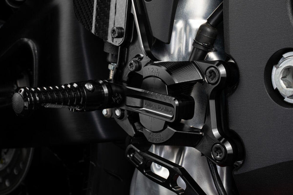Gilles VCR38GT Adjustable Rearset For Honda CBR600RR 2023-2025 - Black