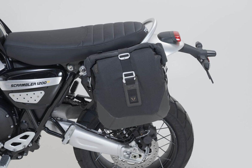 SW Motech Legend Gear LC2 Left Side Pannier Bag System For Triumph Scrambler 1200 X 2025-2026 - Black/Brown