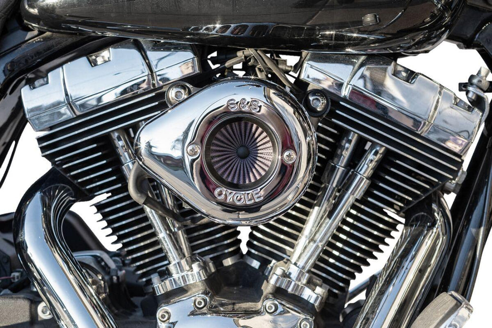 S&S Cycle Air Stinger Stealth Air Cleaner Kit For Harley Davidson FLD 1690 2012-2016 - Chrome
