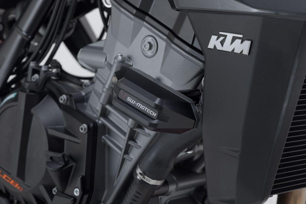 SW Motech Frame Sliders For KTM Duke 990 2024 - Black Silver