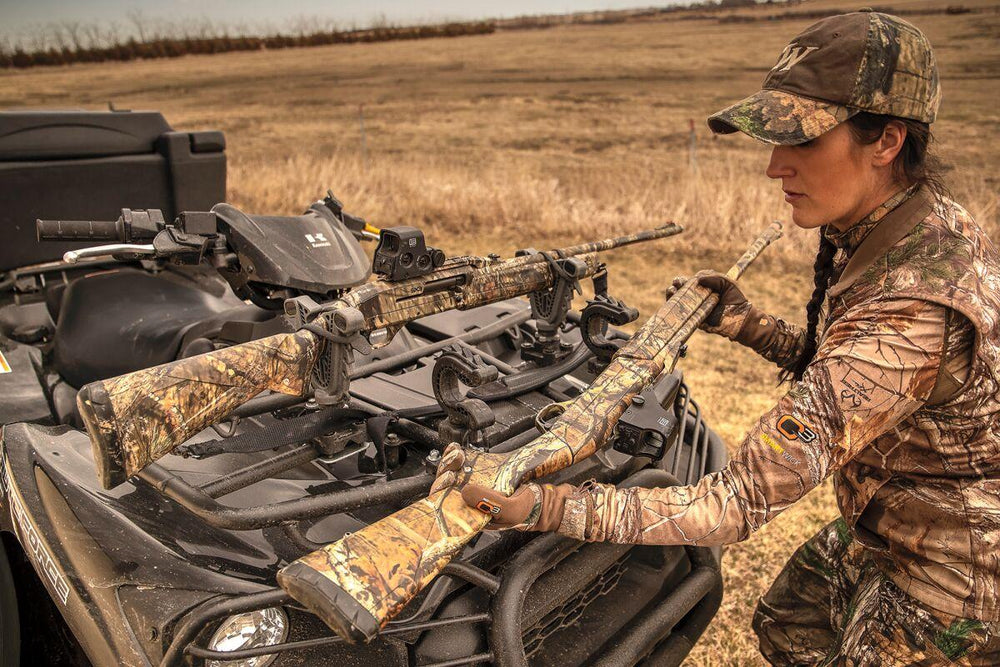 Moose Racing Universal Fitment V-Grip Double Gun Rack - Black