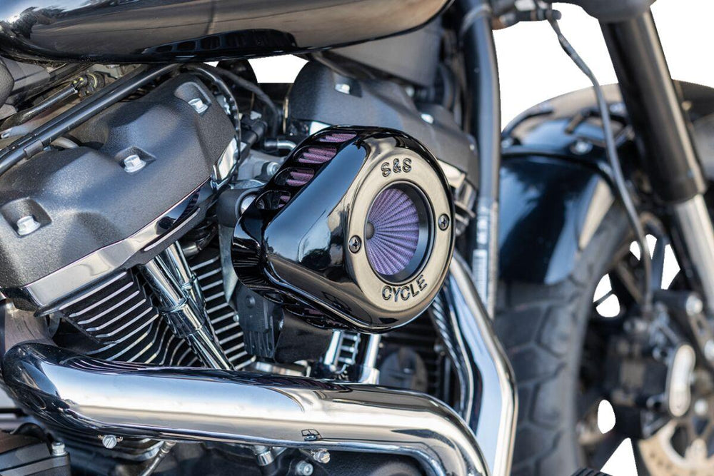 S&S Cycle Air Stinger Stealth Air Cleaner Kit For Harley Davidson FLDE 1750 2018-2020 - Black
