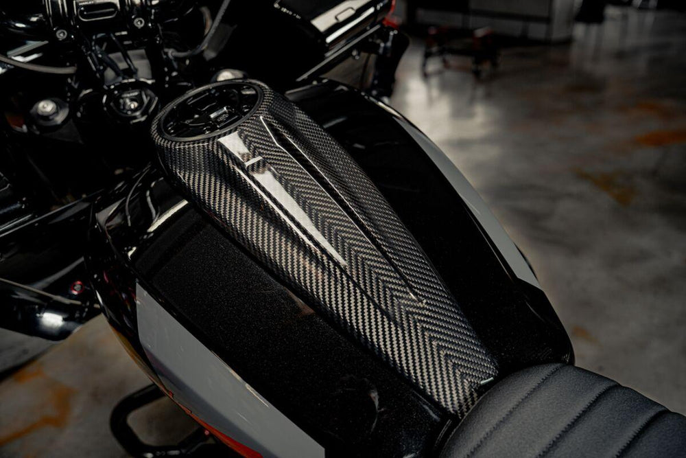 Slyfox Dash Panel For Harley Davidson FLFBS 1868 ABS 2023 - Black/Carbon Fiber/Gloss
