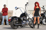 Burly 1" Narrow Bottom Ape Hanger Handlebar For Harley Davidson XL 1200 C 2007-2020 40.5 cm (16") - Chrome