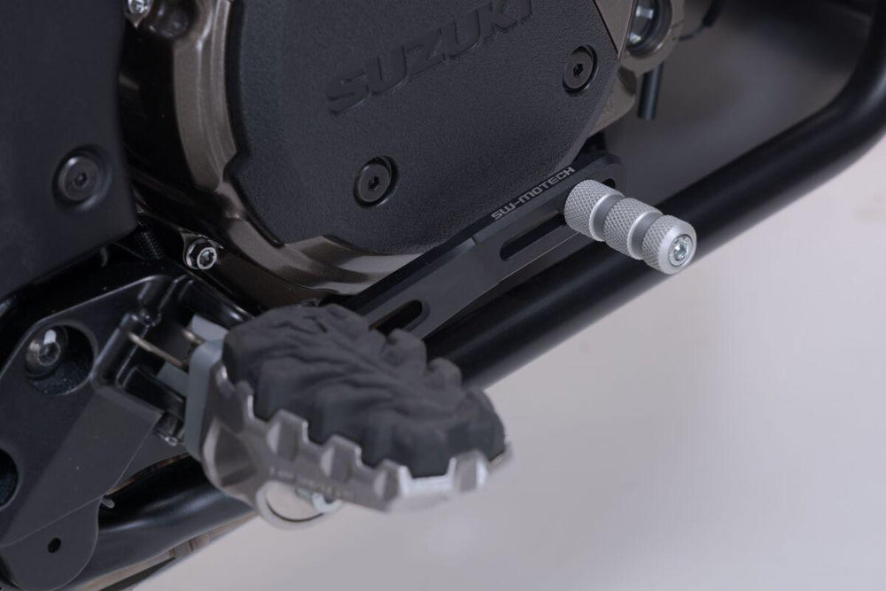 SW Motech Brake Pedal For Suzuki DL 1000 2014-2020 - Black/Silver