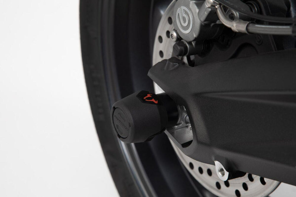 SW Motech Rear Axle Slider Set For Yamaha YZF-R1 1000 2015-2024 - Black