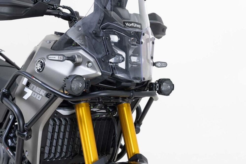 SW Motech EVO High Beam Lights For Yamaha XTZ 700 2024-2026 Left and Right Front Black Clear