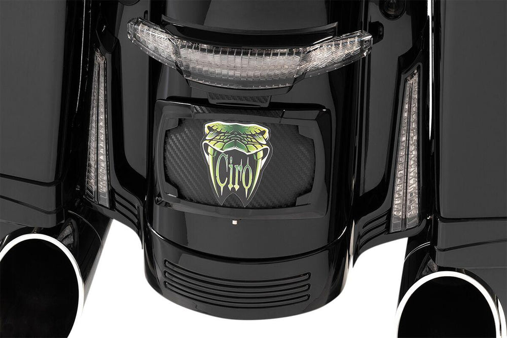 Ciro Filler Panel Lights For Harley Davidson FLHRXS 1750 ABS 2017-2018 Rear Smoke Black