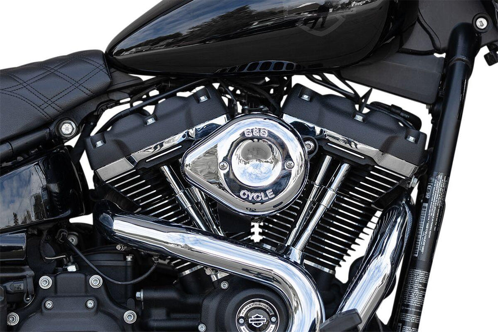 S&S Cycle Mini Teardrop Stealth Air Cleaner Kit For Harley Davidson FLDE 1750 2018-2020 - Chrome