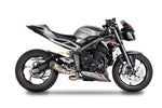 Spark GRID-O Exhaust System For Triumph Street Triple 660S ABS 2018-2022 Titanium