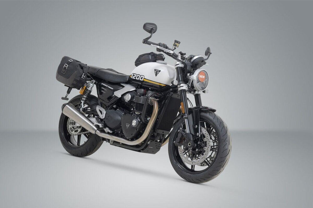 SW Motech Legend Gear LC2 Side Pannier Bag System For Triumph Speed Twin 1200 2024-2025 Black/Brown
