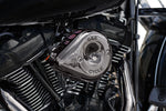 S&S Cycle Stealth Teardrop Air Cleaner Kit For Harley Davidson FLDE 1750 2018-2020 - Lava Chrome