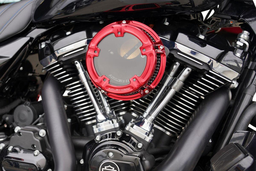 Arlen Ness Method Clear Series Air Cleaner For Harley Davidson FLHX 1923 2024-2026 - Red