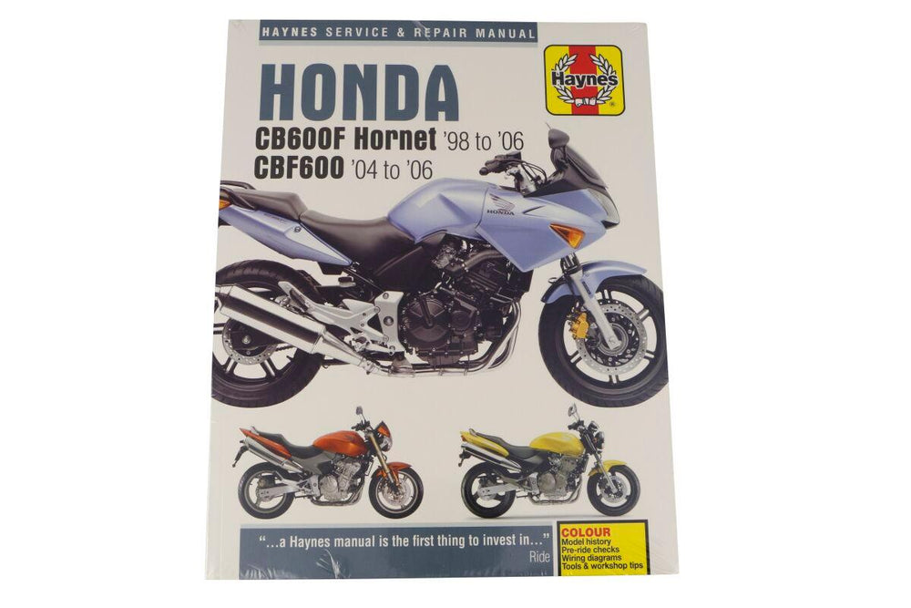 Haynes Service Manual For Honda CB600F 1998-2006