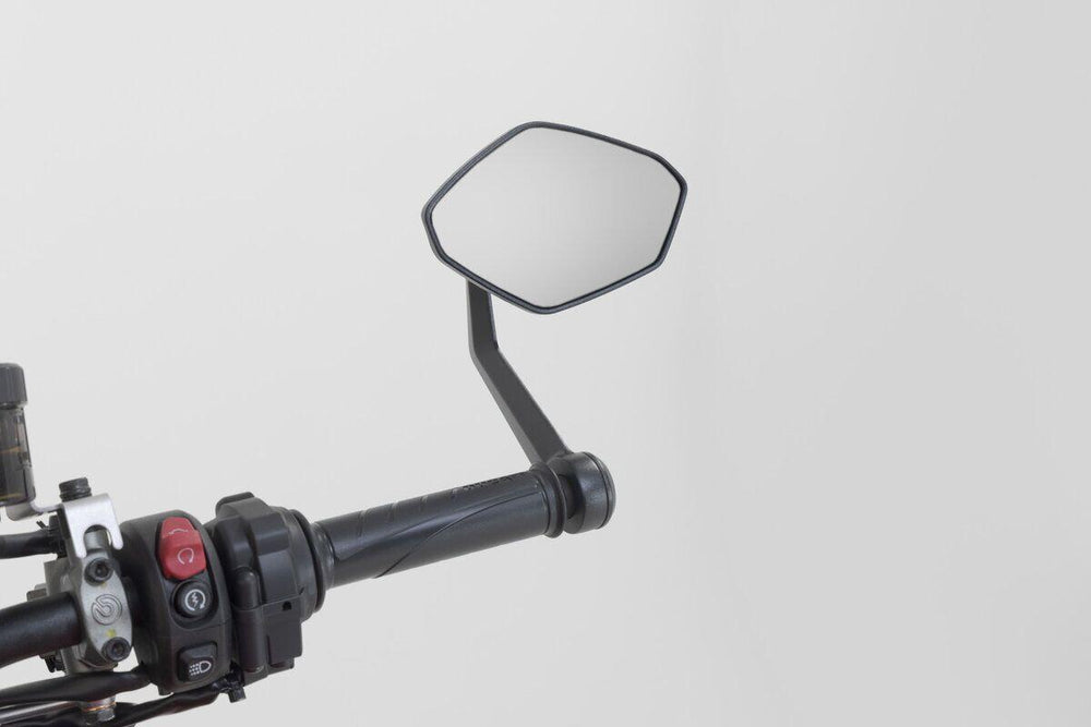 SW Motech Bar End Mirrors For KTM Duke 125 ABS 2023-2026 - Black