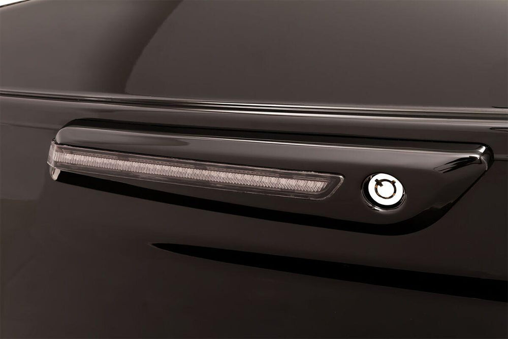 Ciro LED Saddlebag Hinge Covers For Harley Davidson FLH 1868 ABS 2021 - Black/Grey/Smoke
