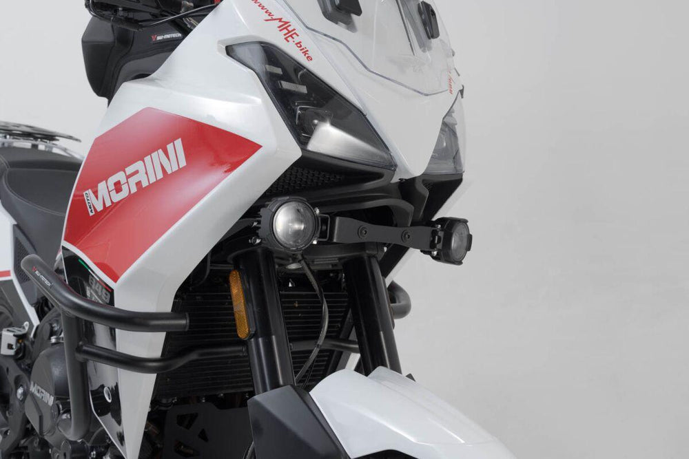 SW Motech EVO Fog Lights For Moto Morini X-Cape 650 2021-2024 Front Black/Clear